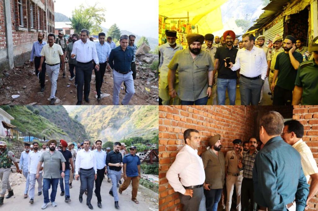 DC Ramban inspects progress of dev Works at Thatharka, civic amenities for visitors at Tattapani
