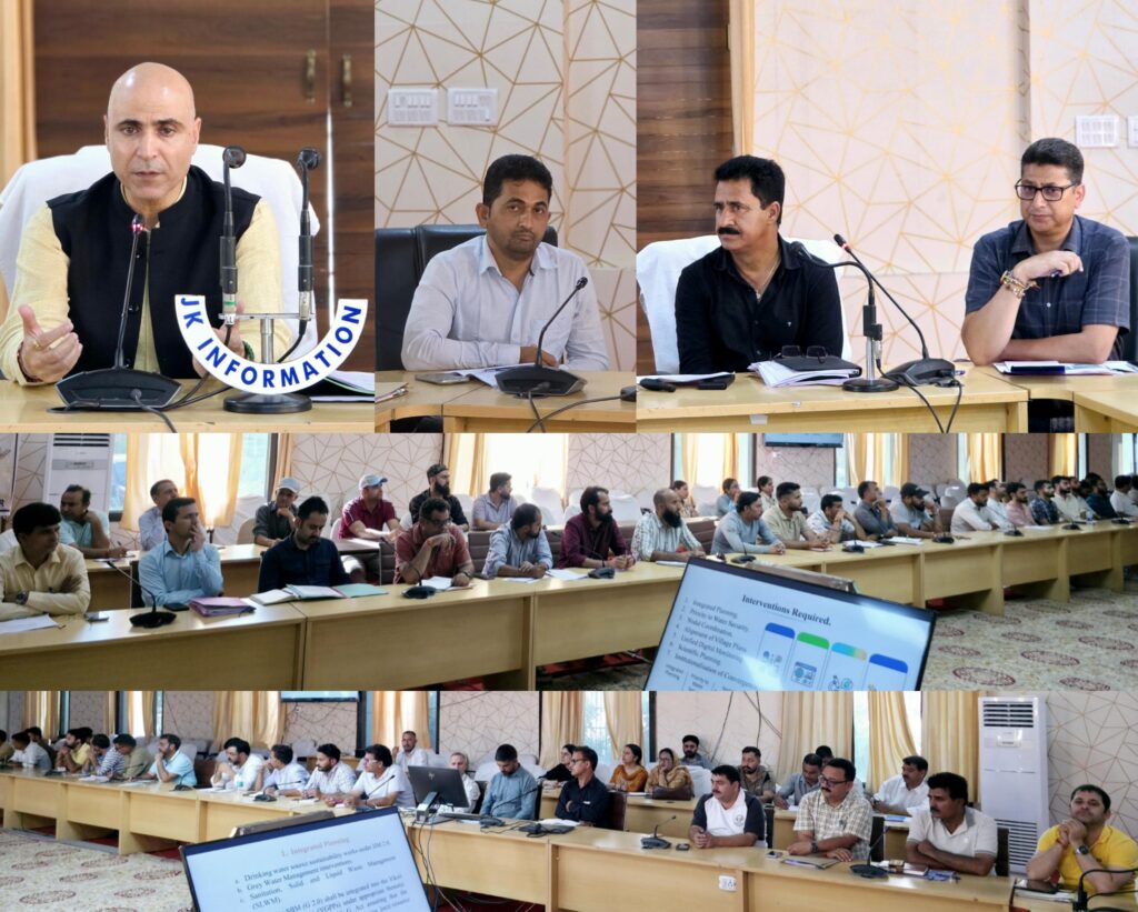 DC Kishtwar reviews progress of JM 2.0 schemes, water conservation projects in district