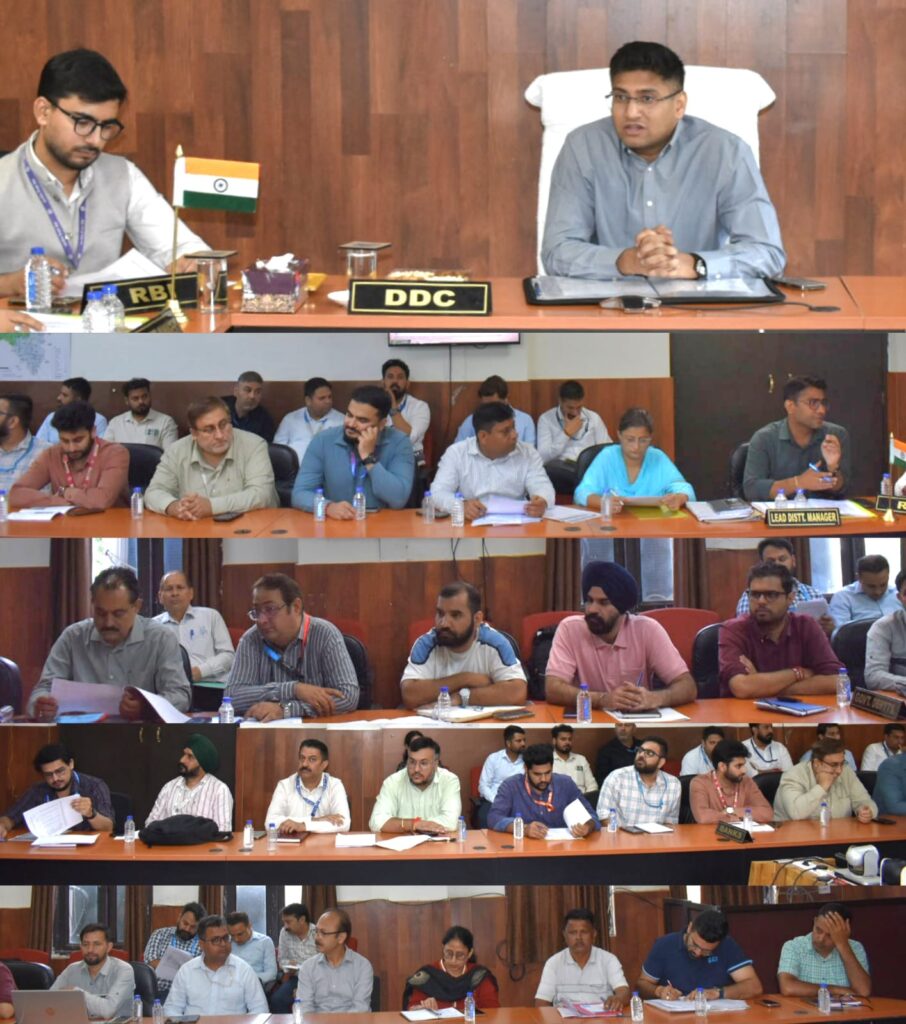 DCC-DLRC meeting reviews performance of Banks, financial inclusion initiatives in Reasi
