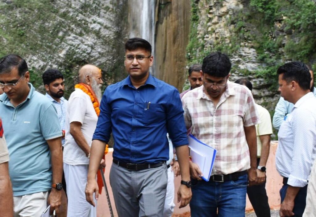 DDC Reasi inspects civic amenities for visitors, development works at Siyad Baba