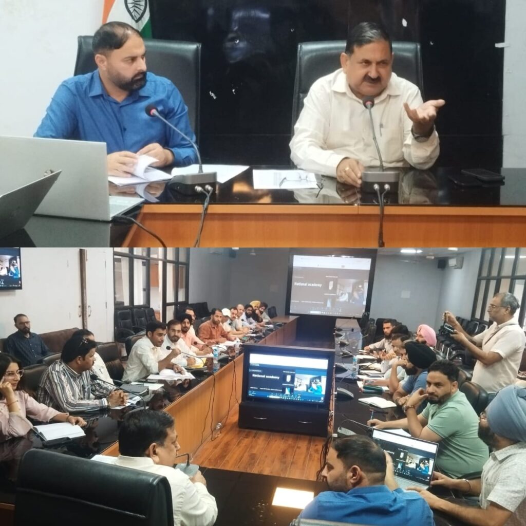 DDC Poonch chairs meeting to review implementation of NAPS–PRAGATI Scheme