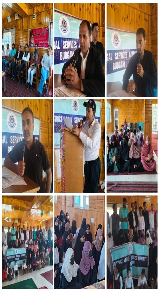 DLSA Budgam organises Legal Awareness Programme under NALSA JAGRITI Scheme