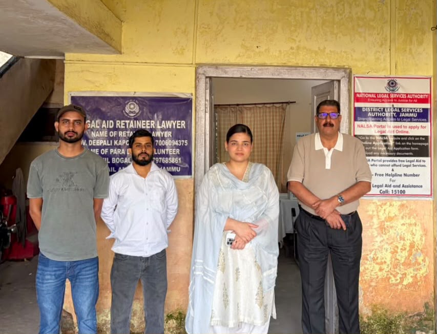DLSA Jammu inspects Prison Legal Aid Clinic and e-Mulaqat Help Desk at District Jail Amphalla