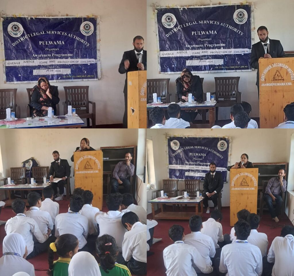 DLSA Pulwama organises Awareness Programme on Prevention of Sexual Harassment