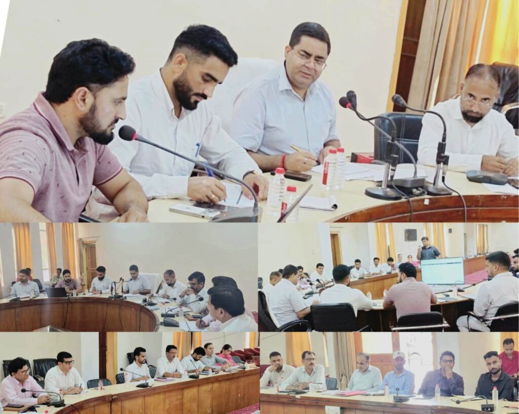 District Mentor Officer reviews progress of digitization of Land Records in Rajouri