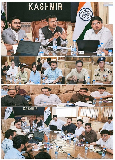 Div Com Kashmir chairs High-Level Meeting on Traffic Management System