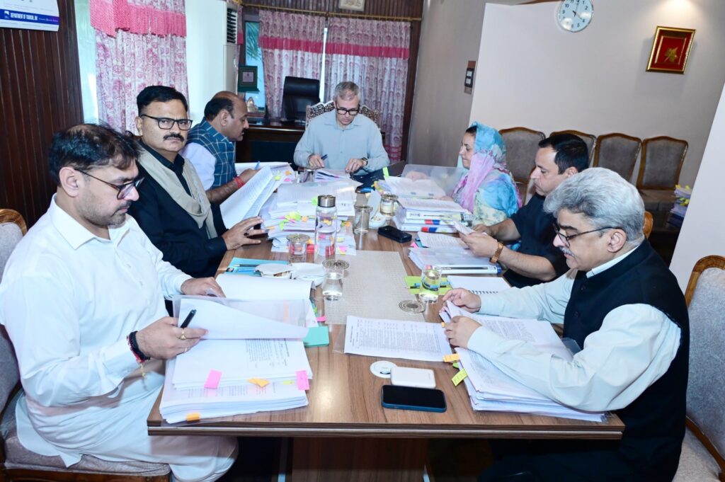 CM Omar Abdullah Chairs Council of Ministers Meeting in Srinagar