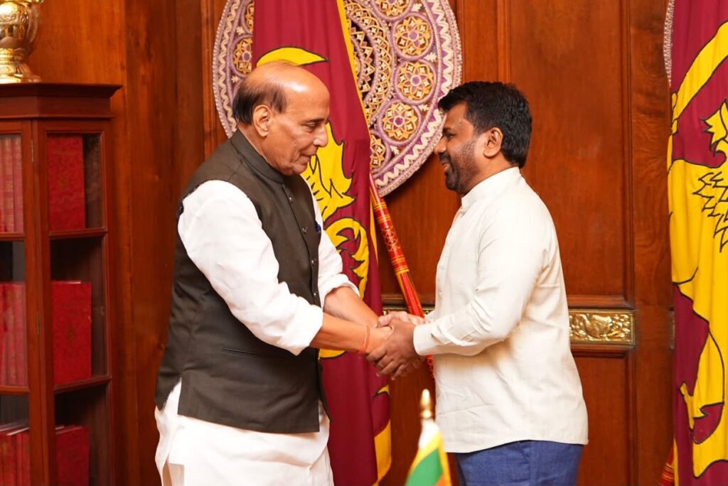“Highly productive meeting”: Defence Minister Rajnath Singh meets Sri Lankan President Anura Kumara Dissanayake in Colombo