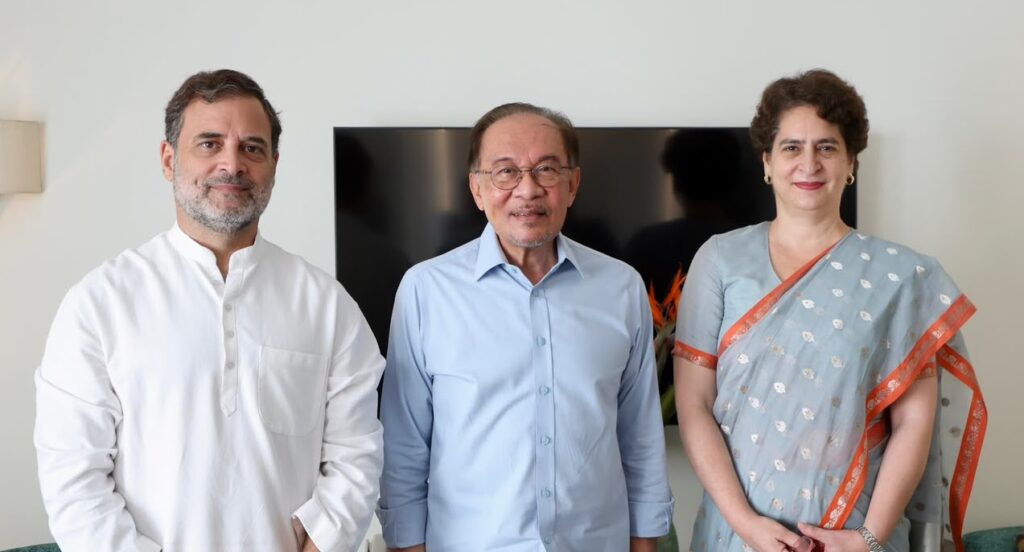 Rahul Gandhi Meets Malaysian PM Anwar Ibrahim on Sidelines of BRICS Summit