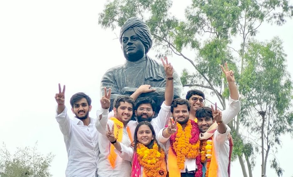 ABVP Wins Three of Four DUSU Posts; Yash Dabas Elected President