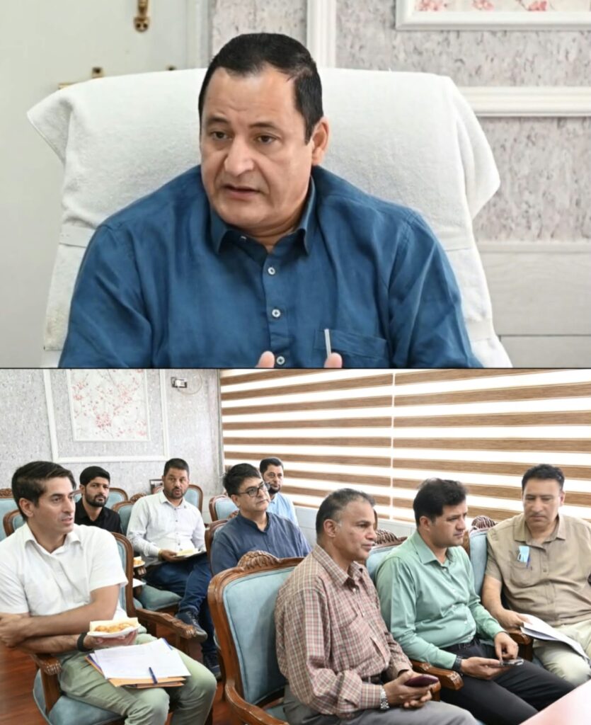Javid Dar reviews Forest, PMGSY projects in Rafiabad