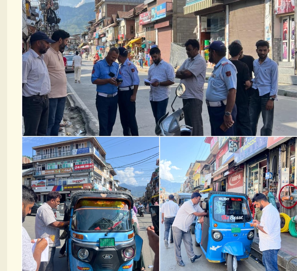 Joint Enforcement Drive conducted to regulate E-Auto operations in Bandipora