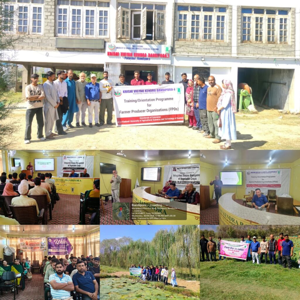 KVK Bandipora hosts Sherpathri Agro Producers Cooperative Ltd for exposure to Innovative Farming Practices