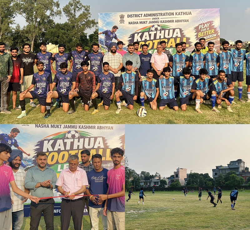 Kathua Admin launches Football League under Nasha Mukt Abhiyan