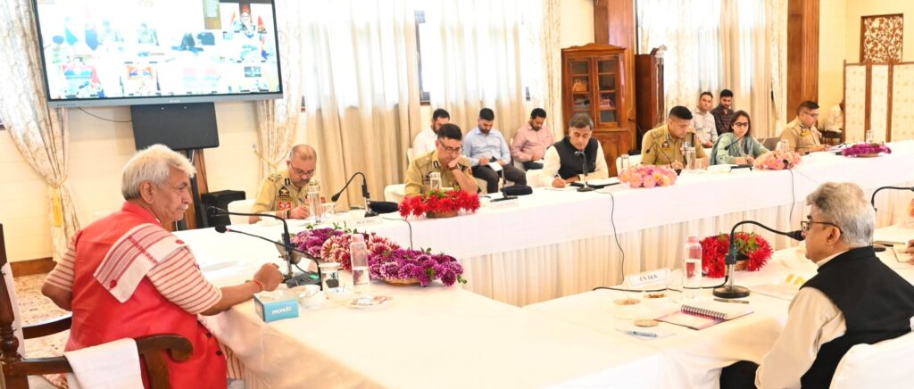 LG Manoj Sinha Reviews J&K Security, Calls for Robust Counter-Terror Strategy