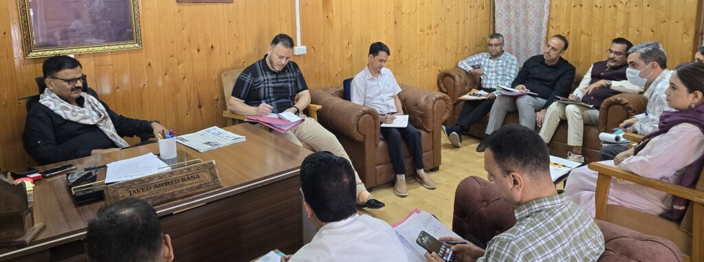 Rana reviews physical, financial progress of Jal Shakti, I&FC works in Kashmir