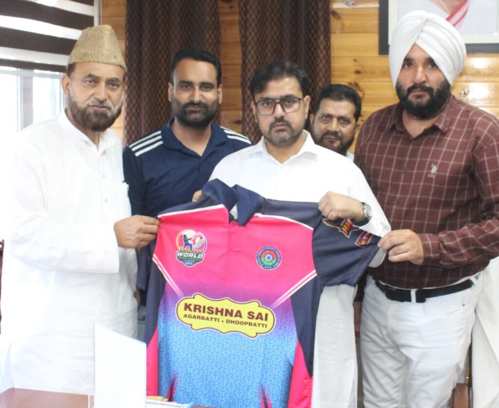 Satish Sharma launches Hyderabad Hawks Jersey, reaffirms commitment to Para Sports promotion in J&K