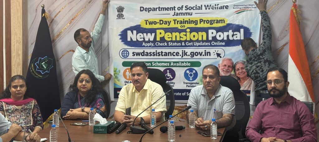 Social Welfare Directorate Jammu hosts 2-Day Training Programme on New Pension Portal