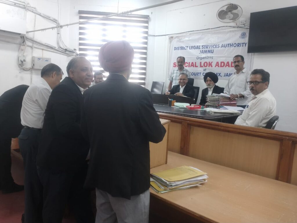 Special Lok Adalat on MACT cases held at District Court Complex Jammu
