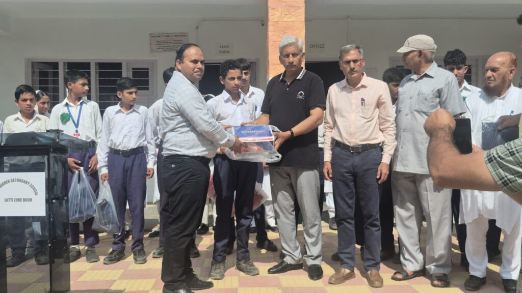 Students provided uniform, shoes at GHSS Latti