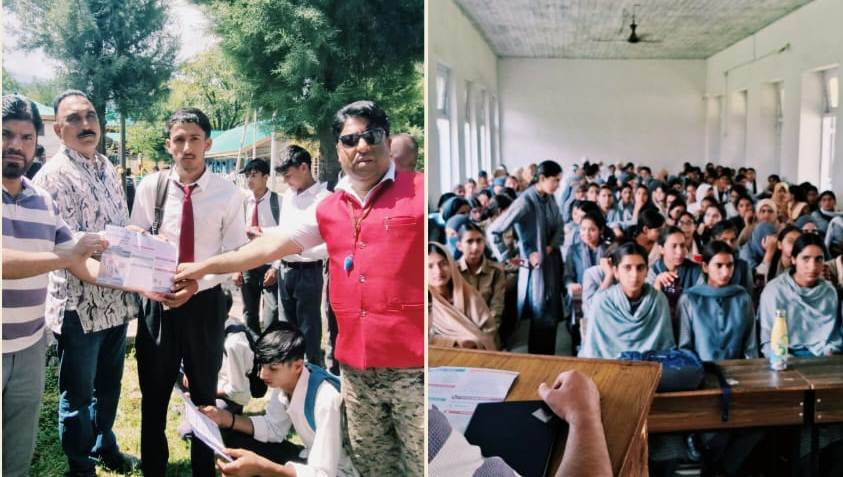 Students sensitized to Scholarship Schemes at Bhaderwah