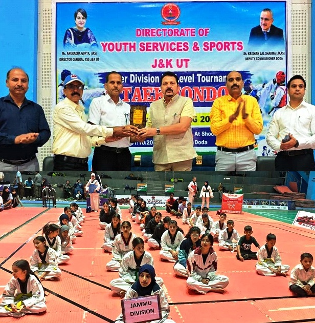 UT-Level Taekwondo Championship organised at Indoor Stadium Doda