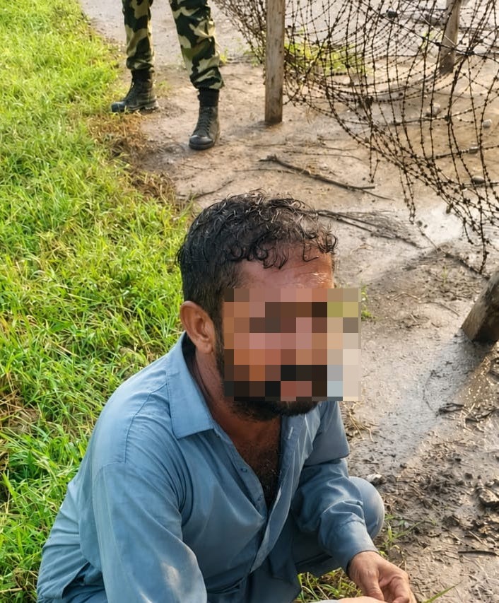 Pakistani Intruder Apprehended by BSF Along International Border in Jammu