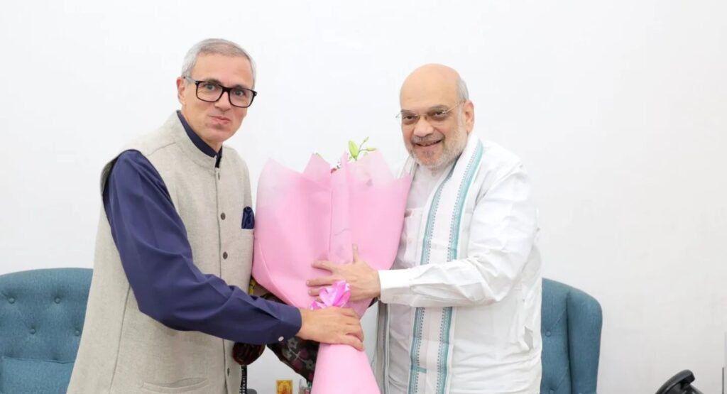 CM Omar Abdullah meets Amit Shah, discusses Statehood, other key issues