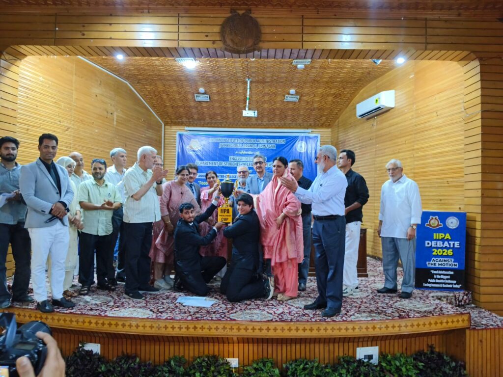 IIPA Debate–2026 Held at University of Kashmir, Food Adulteration Takes Centre Stage