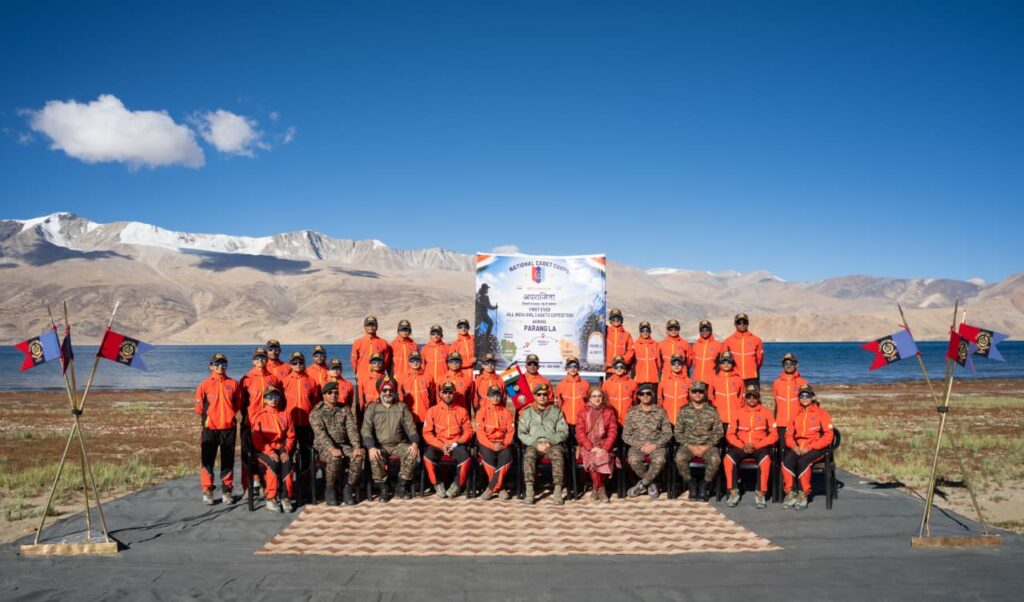 NCC’s ‘Aparajita–Parang La 2026’ Trek Concludes with 20 Girl Cadets Covering 250 km
