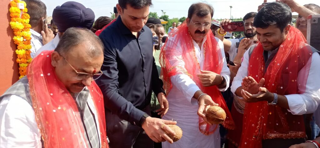 JMC Lays Foundation for 36-Shop Complex to Rehabilitate Satwari, Nai Basti Shopkeepers