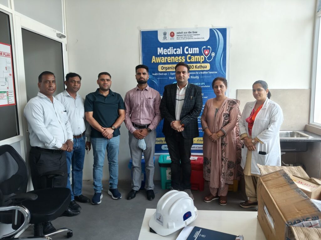 ESIC Kathua Organises Medical, Awareness Camp for Workers at Jupiter Aluminium Industries