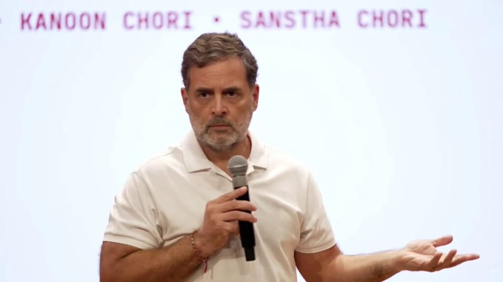 “Deshdrohis will be punished”: Rahul Gandhi demands CEC Gyanesh Kumar’s resignation, reiterates “vote chori” allegations