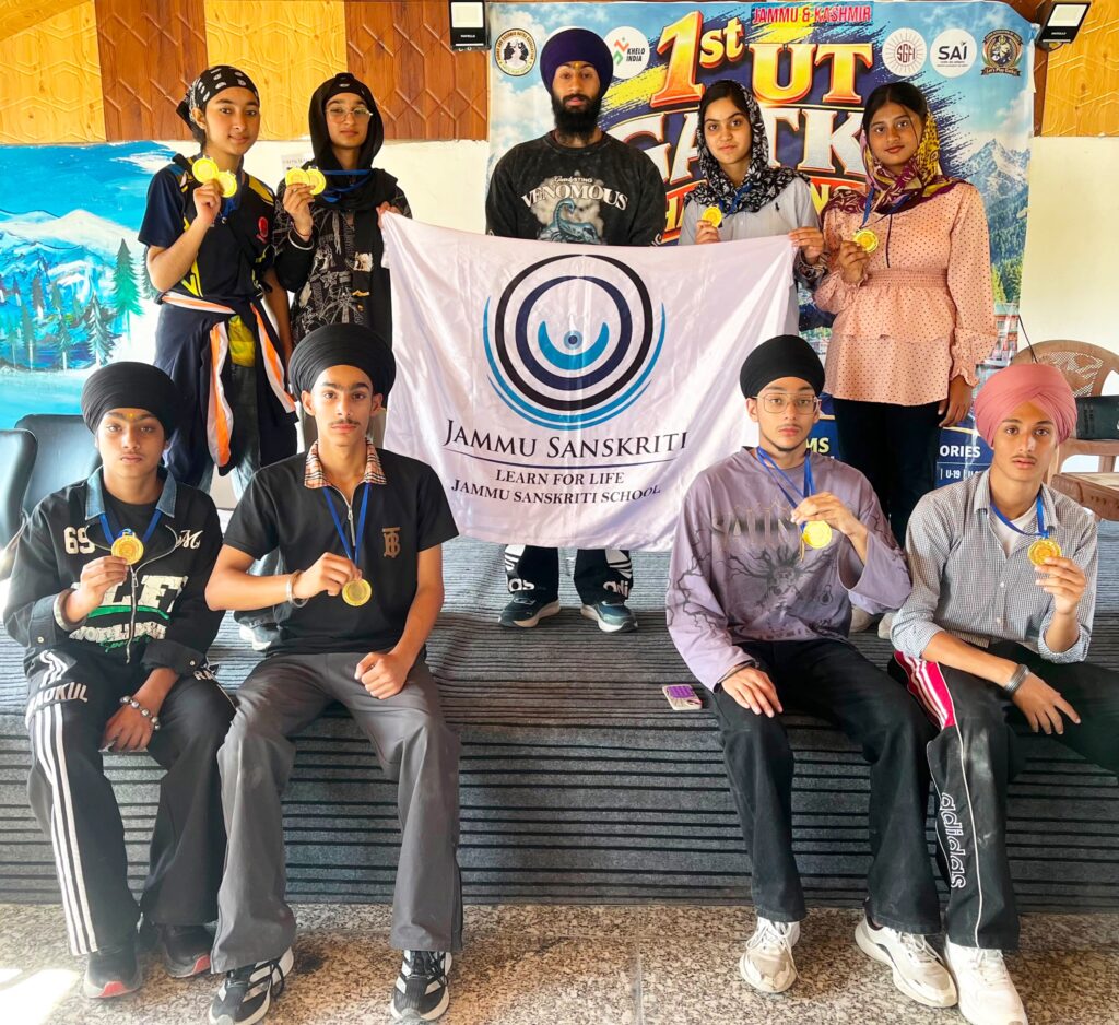 Jammu Sanskriti School Students Shine at UT Gatka Championship, Win 11 Gold Medals
