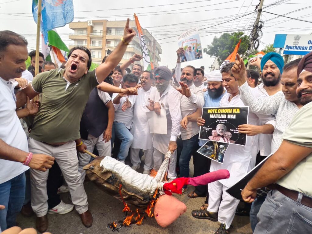 Congress Protest in Jammu Over CEC Gyanesh Kumar; Scores Detained