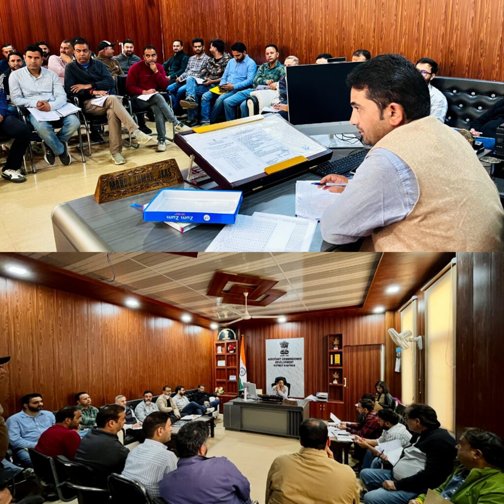 ACD Kishtwar reviews VB-G RAM G, PMAY-G and Capex works