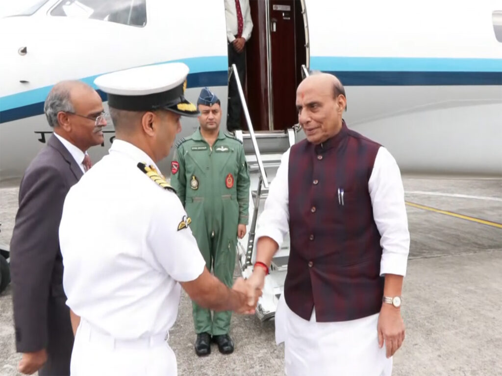 Defence Minister Rajnath Singh departs for Delhi after concluding ASEAN engagements