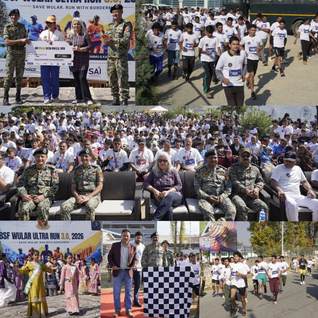 BSF Wular Ultra Run 3.0 held in Bandipora to promote Environmental Conservation, Sportsmanship
