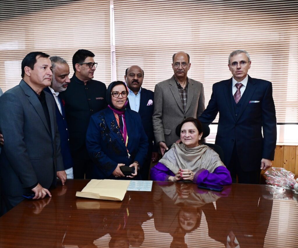 CM Omar Abdullah visits newly inducted Cabinet colleagues at Civil Secretariat