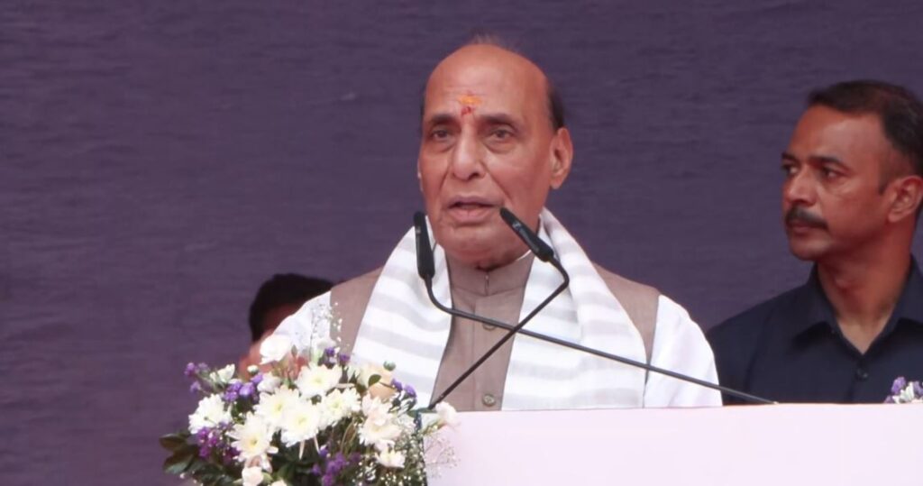 Defence Minister Rajnath Singh inaugurates key maritime infrastructure at HSL; launches Fleet Support Ship ‘Surya’, lays keel of FSS-5