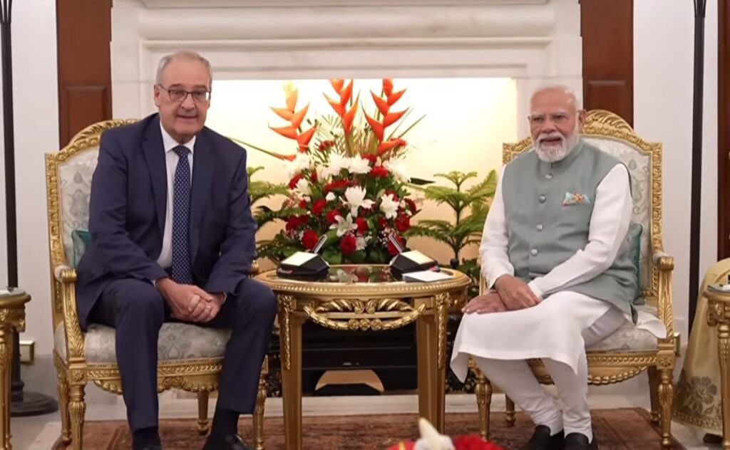 PM Modi, Swiss President Guy Parmelin hold bilateral talks at Hyderabad House