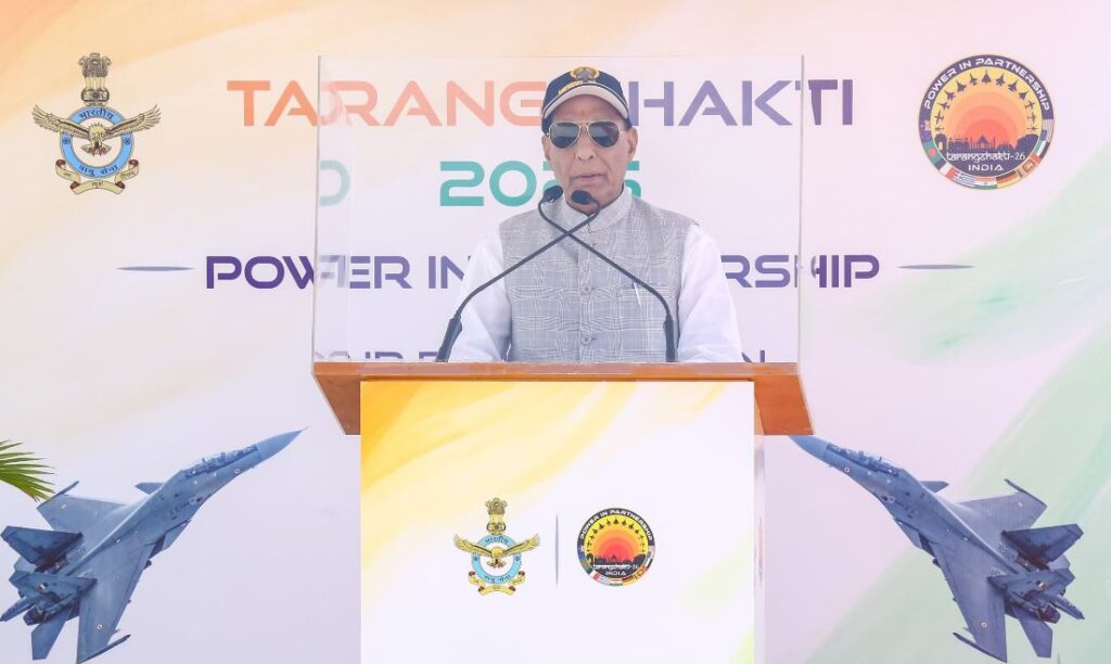 “Future Military will be defined by speed of sensing, understanding, deciding and acting”: Defense Minister Rajnath Singh at Tarang Shakti-2026