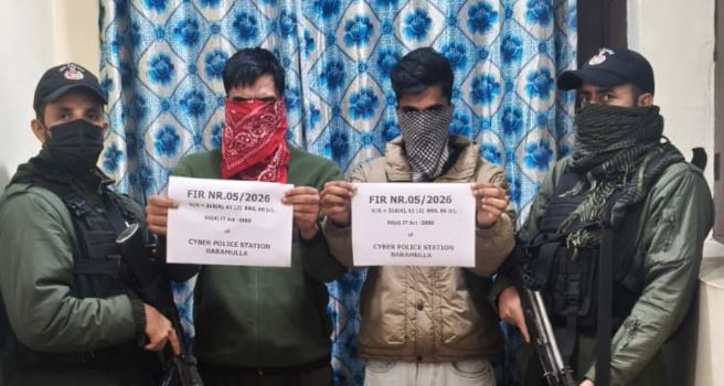 Two booked for using mule accounts to route illicit funds in Baramulla