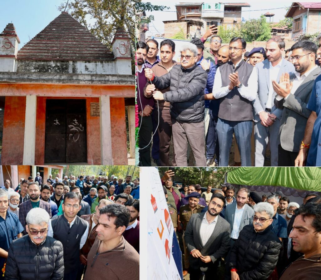 Chief Secretary lays foundation stone for restoration of Vittal Bhairav Temple in Rainawari, Srinagar