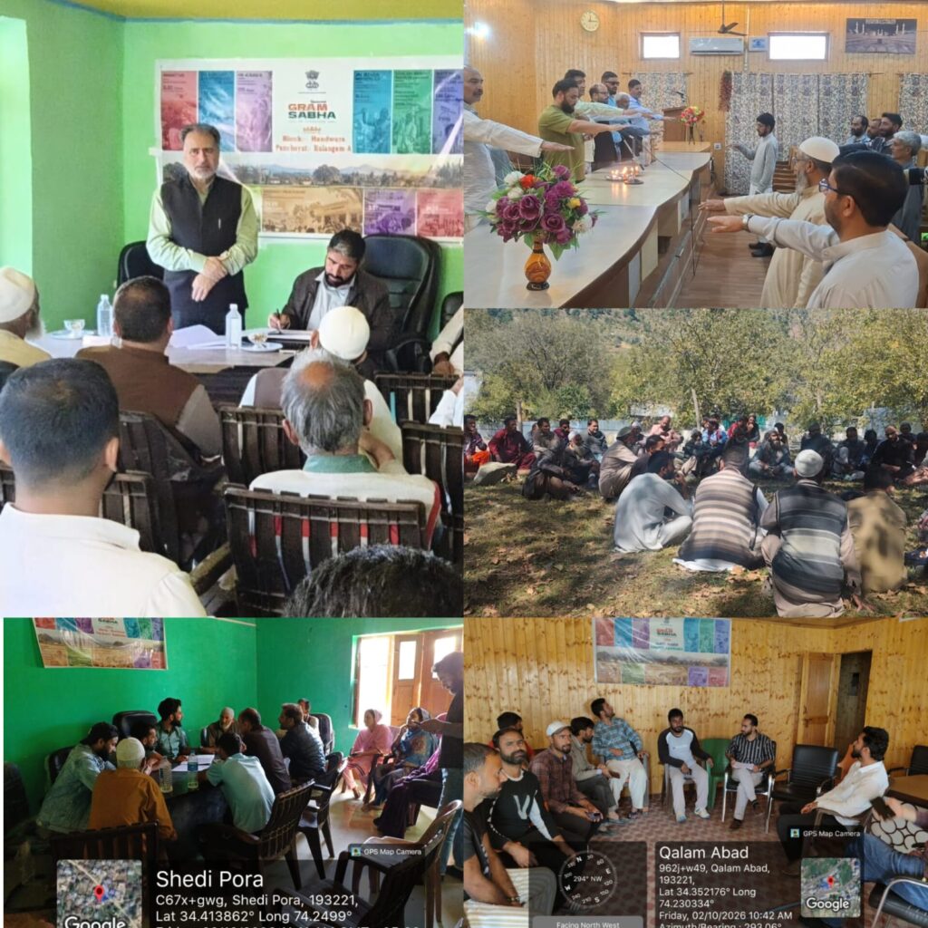 District Admin Kupwara holds Special Maha Gram Sabhas across district on Gandhi Jayanti