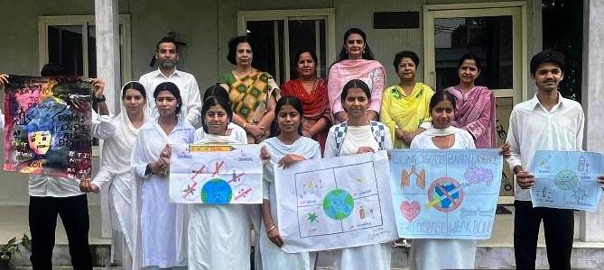 GDC Ramgarh organises Poster Making Competition on “Nasha Mukt Bharat”