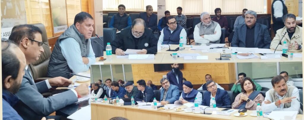 Nazir Ahmad Khan Gurezi Chairs Estimates Committee meet; reviews power scenario, emphasises timely completion of RDSS projects