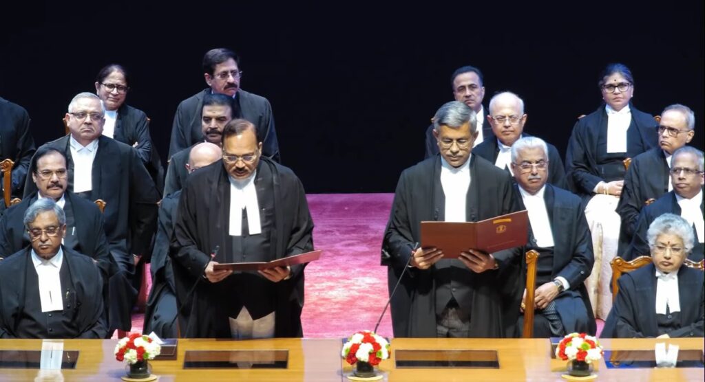 CJI Surya Kant administers oath to three new Supreme Court judges