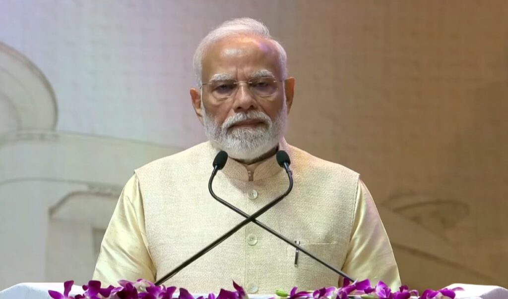 Prime Minister Narendra Modi speaks to Captain Smit Machchhar’s wife and parents, lauds his bravery