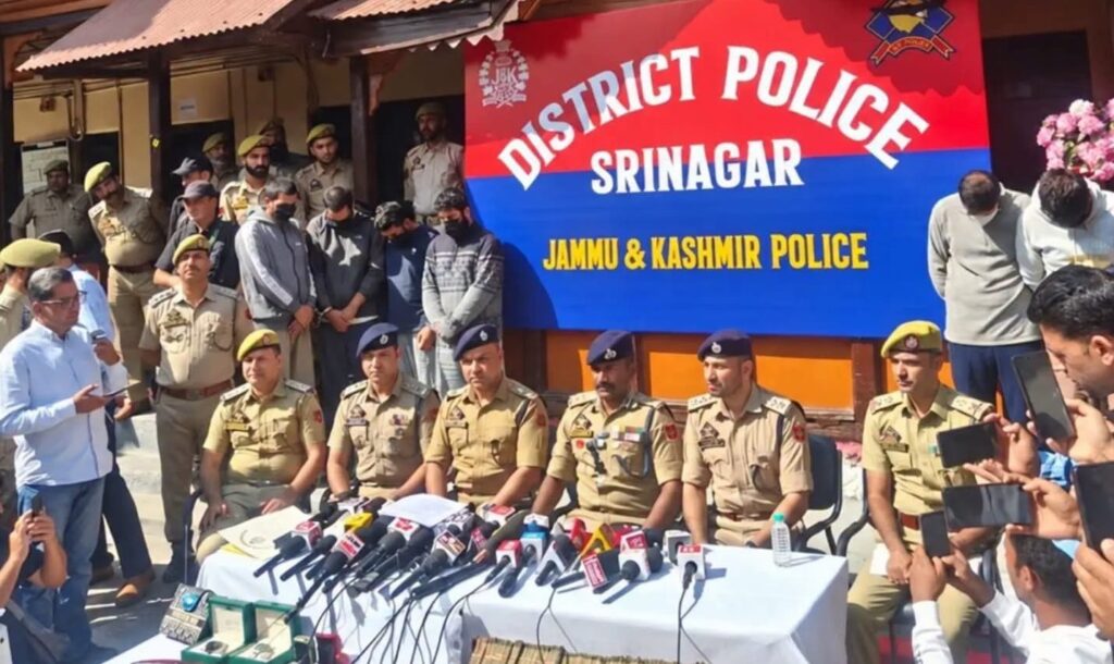 Srinagar Police Bust Major Drug Network, Arrest Eight; Cash, Gold Worth Crores Seized